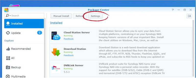 update cloud station client synology