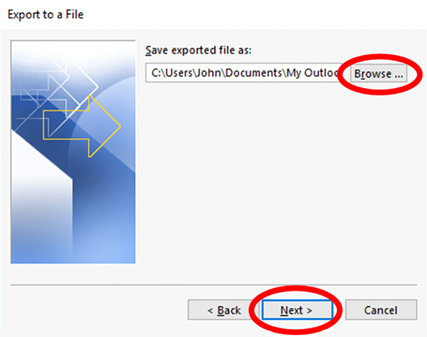 FileFlex Help Topics > How to Import From Outlook > worddav1f96dba254b9d78b917c0e3994ab4a31.png