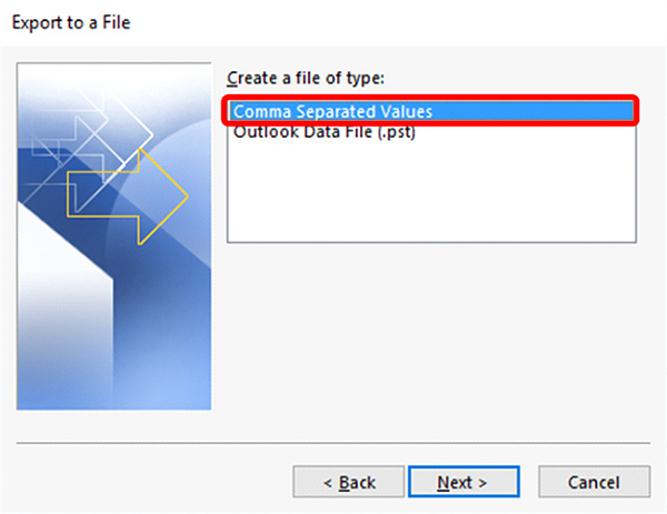 FileFlex Help Topics > How to Import From Outlook > worddavbb16bf69a646cd8fdc12b583fd71b5a3.png